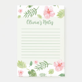 Floral Personal Notes Post-it Klebezettel