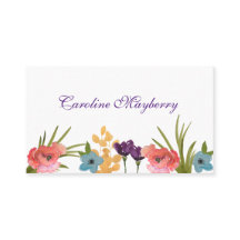 Floral Personal Visiting Card