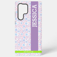 Floral Personalisiert Name Samsung Case