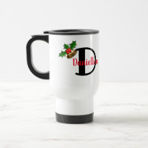 Floral Personalisiert Weihnachten Reisen Mug