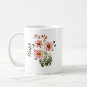Floral Pflanze MaMa - Pflanze Mama Geschenk Kaffeetasse