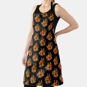 Floral Phoenix steigt aus der fantasievollen Asche Schürze