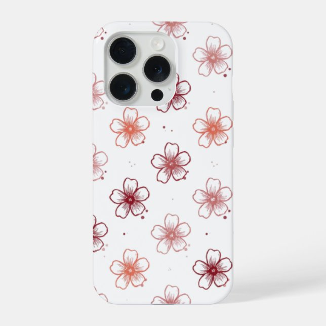 floral phone case iPhone hülle (Rückseite)