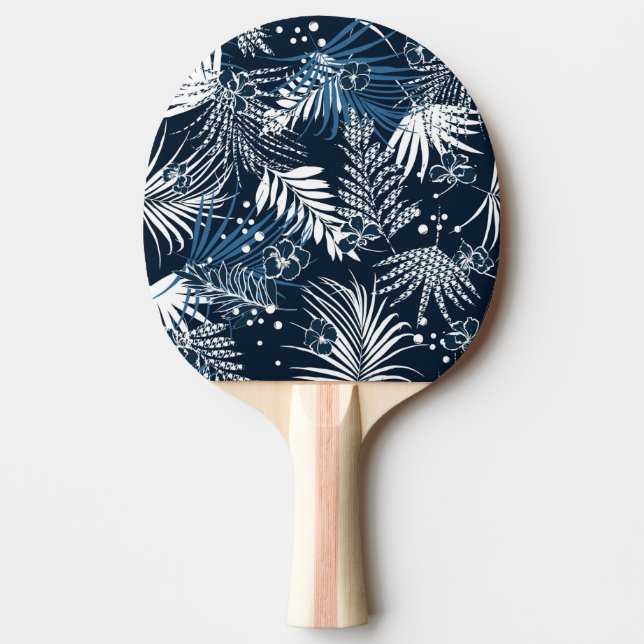 Floral Ping Pong Paddle Tischtennis Schläger (Vorderseite)