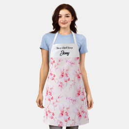 Floral Pink lebendiger bester Koch je kundenspezif Schürze