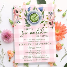 Floral Pink Perfect Matcha Themed Brautparty