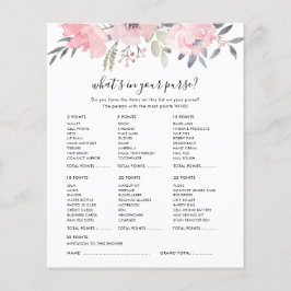 Floral Pink Script Bridal Showcard