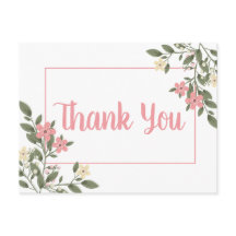 Floral Pink Vielen Dank Hochzeit Blume Botanisch