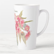 Floral Pink Watercolor Australian Souvenir Large