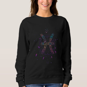 Floral Pisces Zodiac Sign Sweatshirt