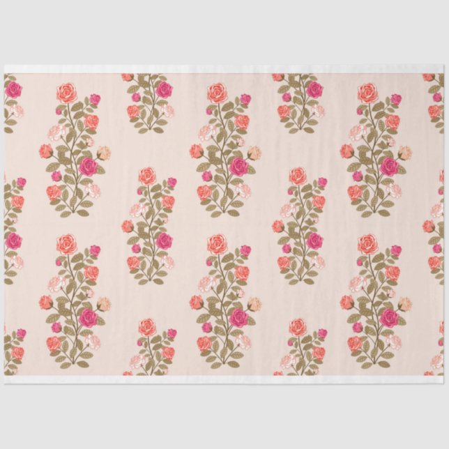 Floral Popular Elegante Modernes Gewehrpapier Seidenpapier (Vorderseite)