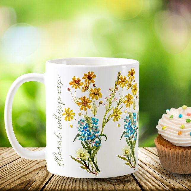 Floral | Positives Zitat | Inspiration Kaffeetasse (Von Creator hochgeladen)
