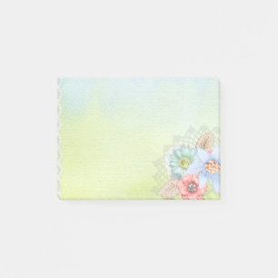 floral post-it klebezettel
