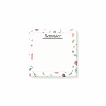 Floral Post-it®-Note-Pad für Büro, Schreibtisch |