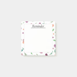 Floral Post-it®-Note-Pad für Büro, Schreibtisch | Post-it Klebezettel
