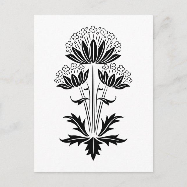 floral postkarte (Vorderseite)