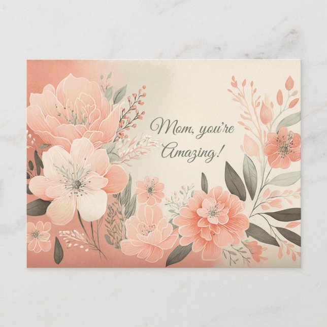 Floral Postkarte (Vorderseite)