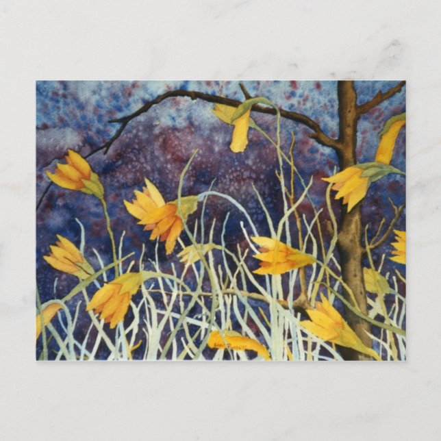 Floral Postkarte (Vorderseite)