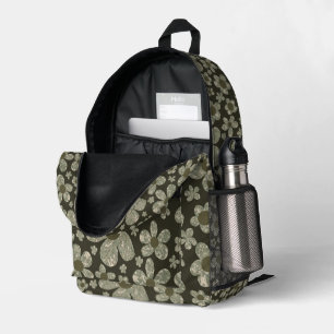 Floral Print Cut Nähen Rucksack