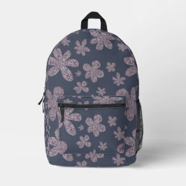 Floral Print Cut Nähen Rucksack