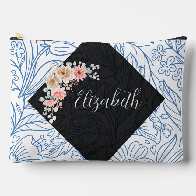 Floral Print Cut & Seh Bag Zubehörtasche (Vorderseite)
