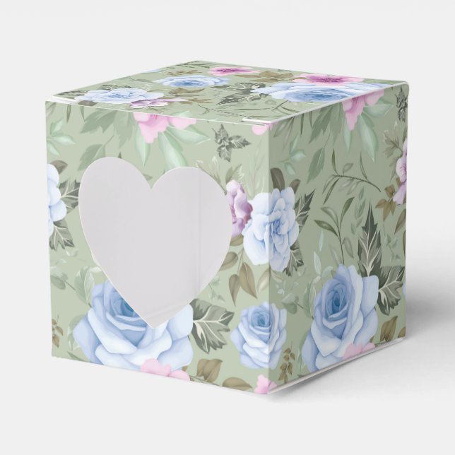 Floral Print Gastgeschenk Box Geschenkschachtel (Vorderseite)