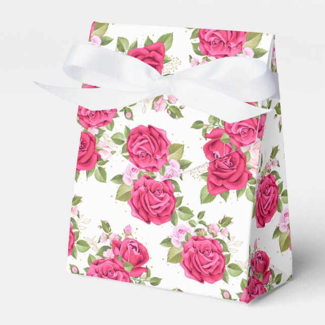 Floral Print Gastgeschenk Box Geschenkschachtel (Vorderseite)