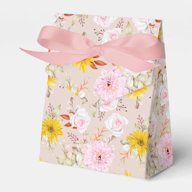 Floral Print Gastgeschenk Box Geschenkschachtel (Vorderseite)