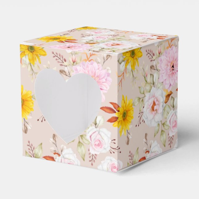 Floral Print Gastgeschenk Box Geschenkschachtel (Vorderseite)
