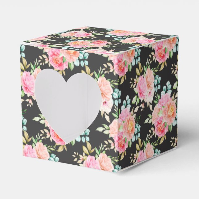 Floral Print Gastgeschenk Box Geschenkschachtel (Vorderseite)