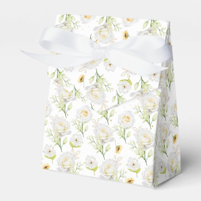Floral Print Gastgeschenk Box Geschenkschachtel (Vorderseite)