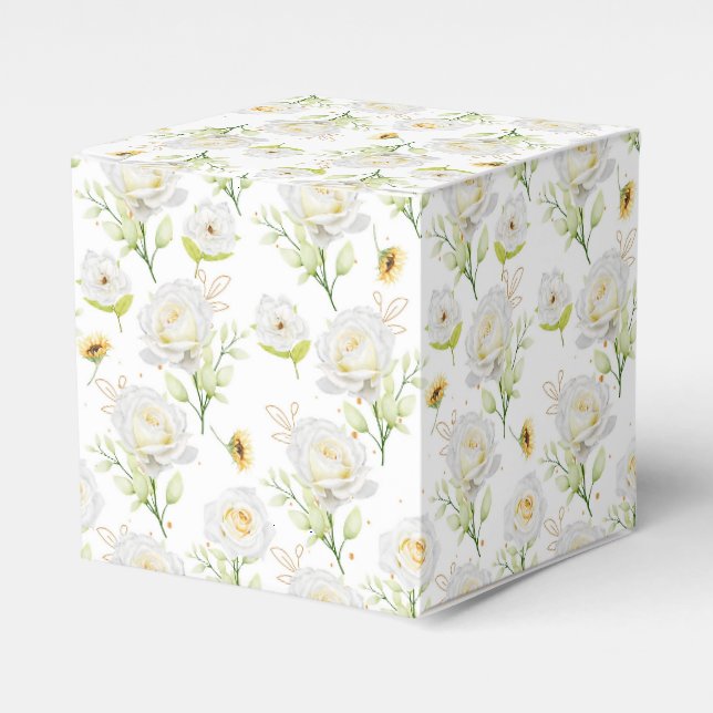 Floral Print Gastgeschenk Box Geschenkschachtel (Vorderseite)