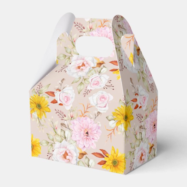 Floral Print Gastgeschenk Box Geschenkschachtel (Vorderseite)