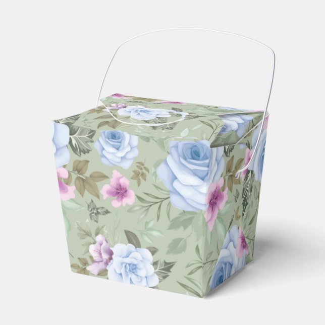 Floral Print Gastgeschenk Box Geschenkschachtel (Vorderseite)