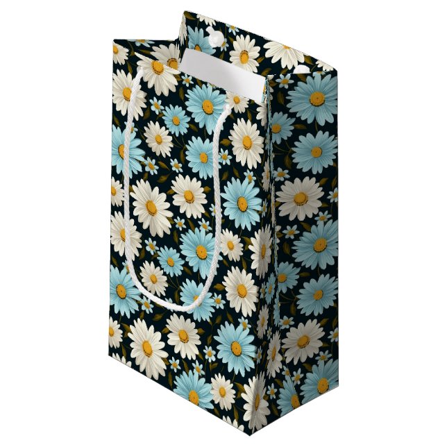 Floral Print Geschenktasche Kleine Geschenktüte (Vorderseite Schrägansicht)