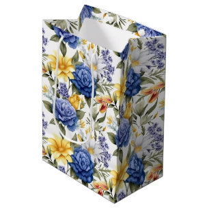 Floral Print Geschenktasche Mittlere Geschenktüte