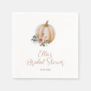 Floral Pumpkin Brautparty Serviette