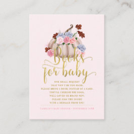 Floral Pumpkin bringen Bücher für Kinder mit Begleitkarte