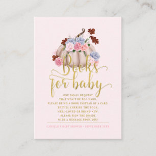 Floral Pumpkin bringen Bücher für Kinder mit Begleitkarte