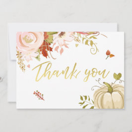 Floral Pumpkin danke Ihnen Rustic Herbst Herbstdus