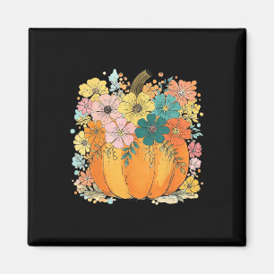 Floral Pumpkin Erntedank Gemütlicher Herbstfall Vi Magnet
