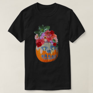 Floral Pumpkin Foto Cutout T-Shirt