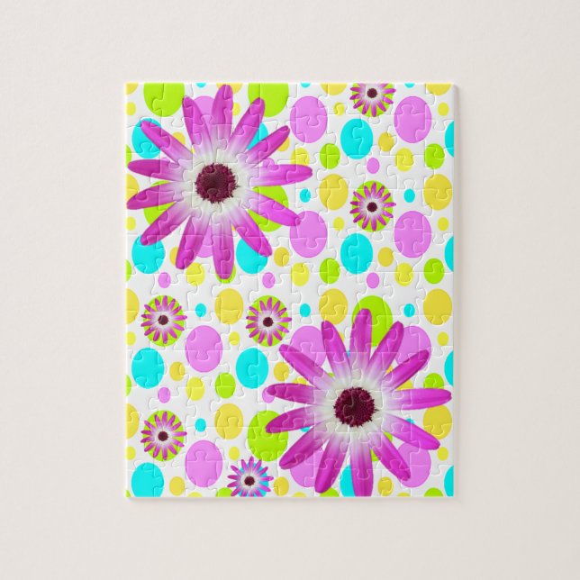 Floral Punkt Jigsaw Puzzle Daisy (Vertikal)