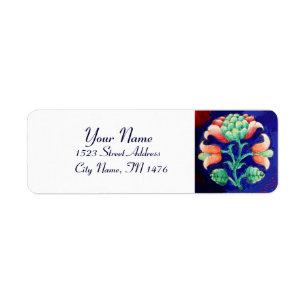 FLORAL Red Green Blue White