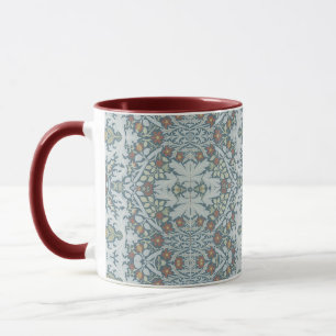 Floral red Vintag William Morris Herbstwoche Blume Tasse