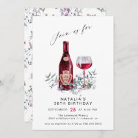 Floral Red Wine Tasting | Modern Women's Birthday