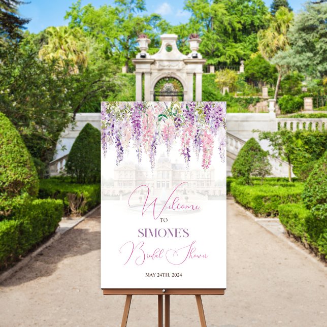 Floral Regency Welcome Sign Poster (Von Creator hochgeladen)