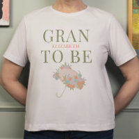 Floral Regenschirm GRAN TO BE TEXT BACK Baby Dusch