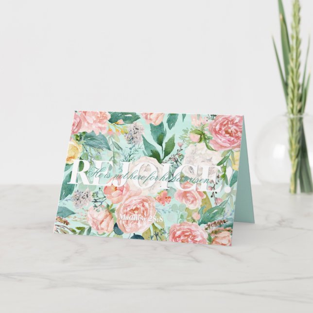 FLoral REJOICE! Osterkarte Karte (Vorderseite)