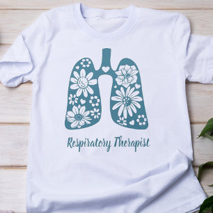 Floral Respiratorischer Therapeut T-Shirt